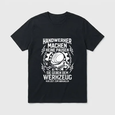 Handwerker Handwerk KFZ Mechaniker T-Shirt – Klassisches T-Shirt in Schwarz