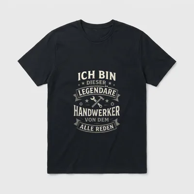 Handwerker Beruf Handwerk Humorvollen T-Shirt – Klassisches T-Shirt in Schwarz