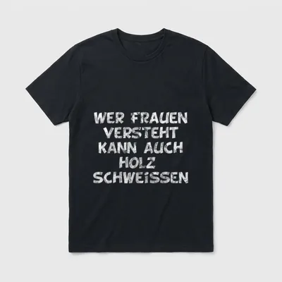 Wer Frauen versteht kann auch T-Shirt – Klassisches T-Shirt in Schwarz
