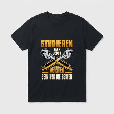 Lustig Kfz Meister Auto T-Shirt – Klassisches T-Shirt in Schwarz