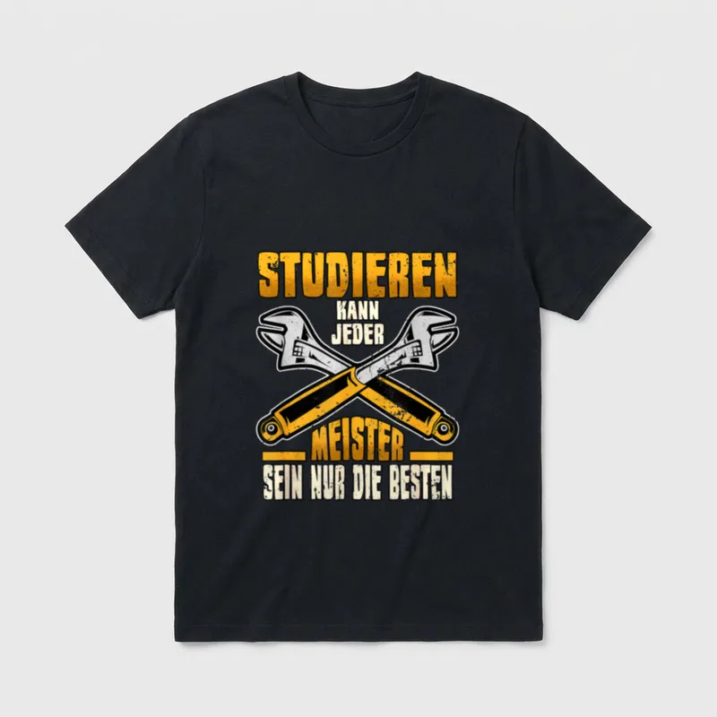 Lustig Kfz Meister Auto T-Shirt – Klassisches T-Shirt in Schwarz