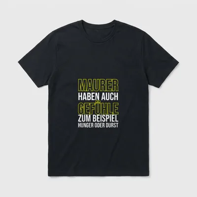 Lustiger Handwerker Spruch Maurer T-Shirt – Klassisches T-Shirt in Schwarz