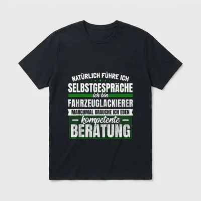 Fahrzeug-Lackierer Lustiges Auto Werkstatt T-Shirt – Klassisches T-Shirt in Schwarz