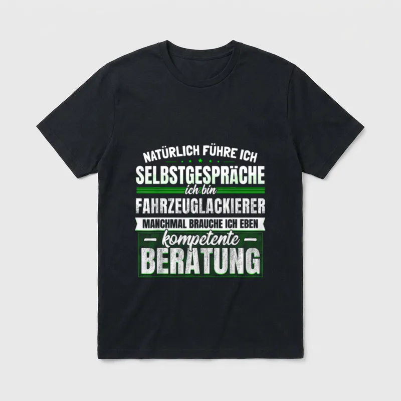 Fahrzeug-Lackierer Lustiges Auto Werkstatt T-Shirt – Klassisches T-Shirt in Schwarz