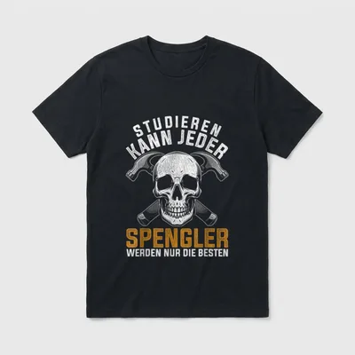 Spengler Spruch Werkzeug Klempner T-Shirt – Klassisches T-Shirt in Schwarz
