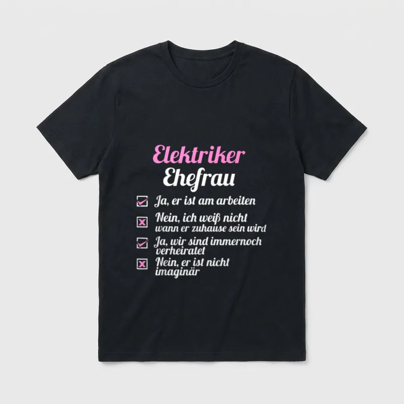 Elektriker für Elektronik Handwerker T-Shirt – Klassisches T-Shirt in Schwarz