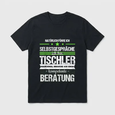 Tischler Tischlermeister Handwerk Beruf T-Shirt – Klassisches T-Shirt in Schwarz