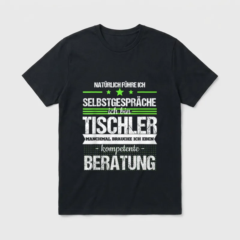 Tischler Tischlermeister Handwerk Beruf T-Shirt – Klassisches T-Shirt in Schwarz