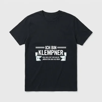 Klempner Installateur Lustiges Handwerker T-Shirt – Klassisches T-Shirt in Schwarz