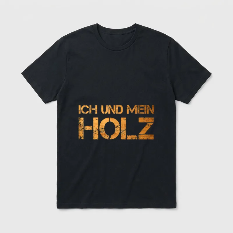 Ich Und Mein Holz Schreiner I T-Shirt – Klassisches T-Shirt in Schwarz