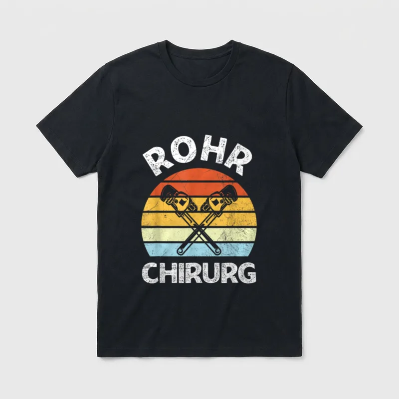 Klempner Rohr Chirurg Installateur T-Shirt – Klassisches T-Shirt in Schwarz