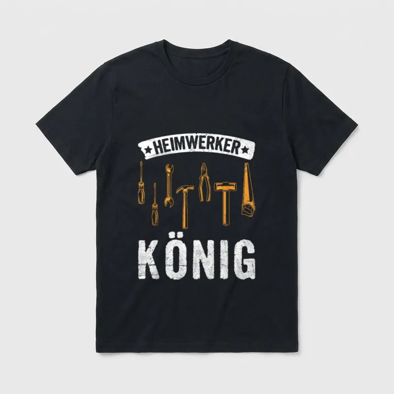 Heimwerkerkönig Lustiges Heimwerker Handwerker T-Shirt – Klassisches T-Shirt in Schwarz