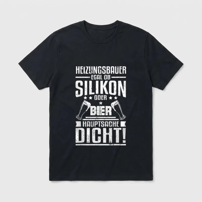Klempner Spruch Anlagenmechaniker Handwerker T-Shirt – Klassisches T-Shirt in Schwarz