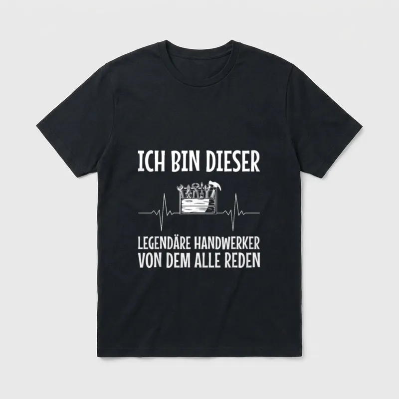 Legendäre Handwerker Lustiges Handwerk T-Shirt – Klassisches T-Shirt in Schwarz