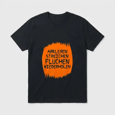 Lustiges Handwerker Maler Meister T-Shirt – Klassisches T-Shirt in Schwarz
