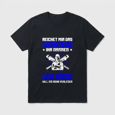 Anlagenmechaniker Sanitär T-Shirt – Klassisches T-Shirt in Schwarz