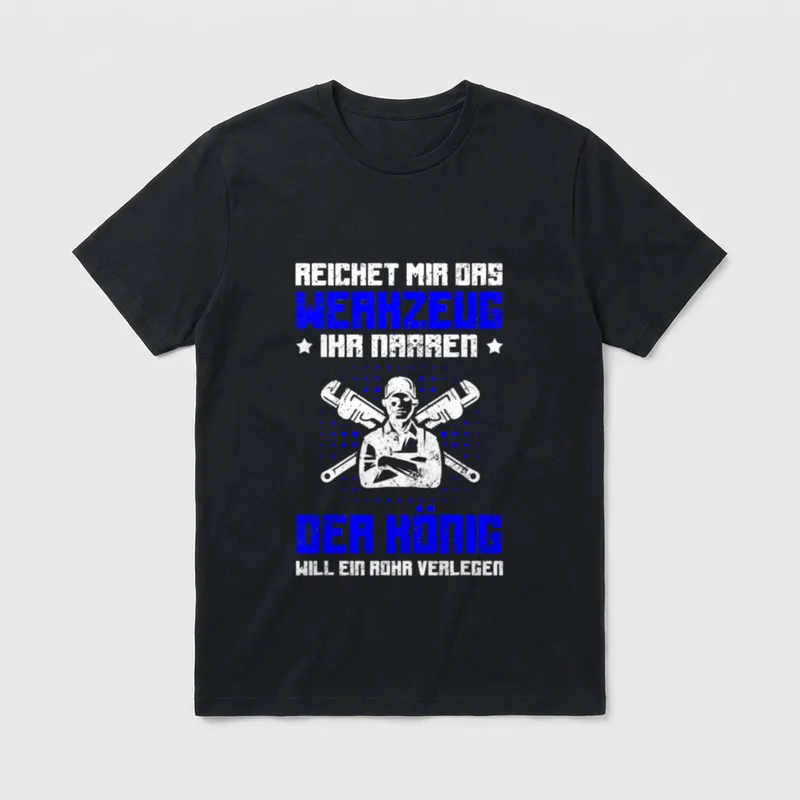 Anlagenmechaniker Sanitär T-Shirt – Klassisches T-Shirt in Schwarz