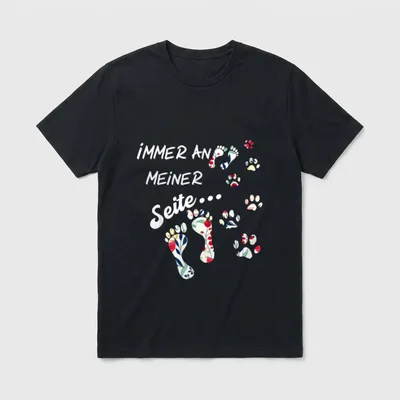Immer an meiner Seite T-Shirt – Klassisches T-Shirt in Schwarz