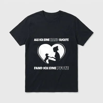 Dackel Spruch Frauchen Dachshund T-Shirt – Klassisches T-Shirt in Schwarz