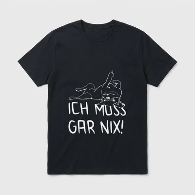 Hund Statement Spruch ich T-Shirt – Klassisches T-Shirt in Schwarz