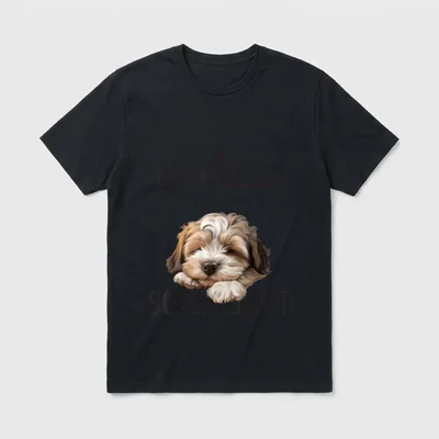 Hundebesitzer Langschläfer Spruch Offizielles T-Shirt – Klassisches T-Shirt in Schwarz