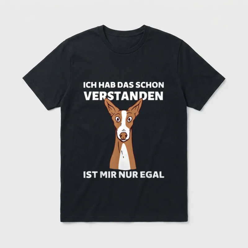 Podenco Hunde Ibizan Hund T-Shirt – Klassisches T-Shirt in Schwarz