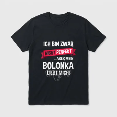 Bolonka Bolonka Zwetna Hund T-Shirt – Klassisches T-Shirt in Schwarz