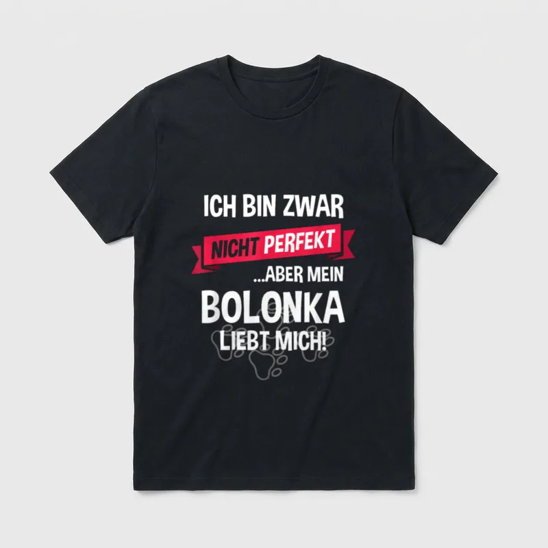 Bolonka Bolonka Zwetna Hund T-Shirt – Klassisches T-Shirt in Schwarz