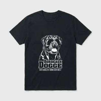 Bordeauxdogge cooler Hund Hunde T-Shirt – Klassisches T-Shirt in Schwarz