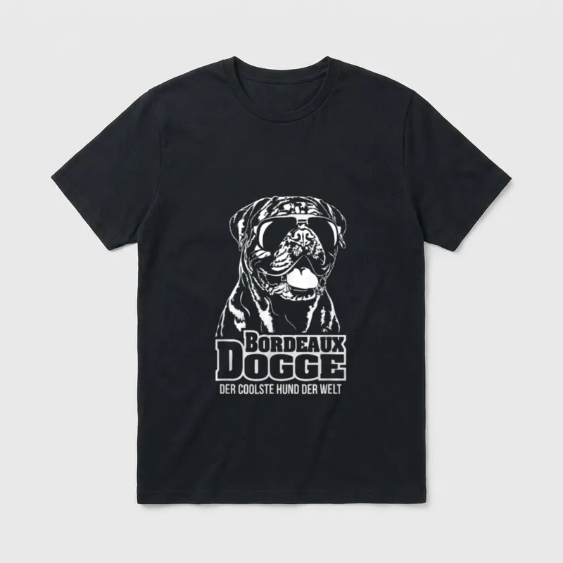 Bordeauxdogge cooler Hund Hunde T-Shirt – Klassisches T-Shirt in Schwarz