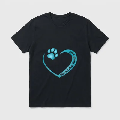 Gassi gehen Spruch T-Shirt – Klassisches T-Shirt in Schwarz
