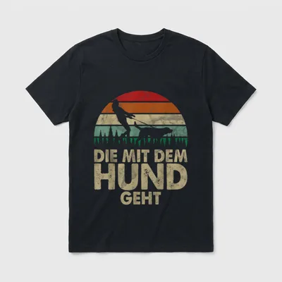 Hundebesitzerin Spruch T-Shirt – Klassisches T-Shirt in Schwarz
