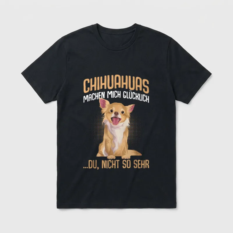 Chihuahua Hundehalterin lustige Sprüche T-Shirt – Klassisches T-Shirt in Schwarz