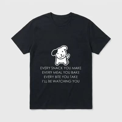 lustiger Hunde Spruch T-Shirt – Klassisches T-Shirt in Schwarz