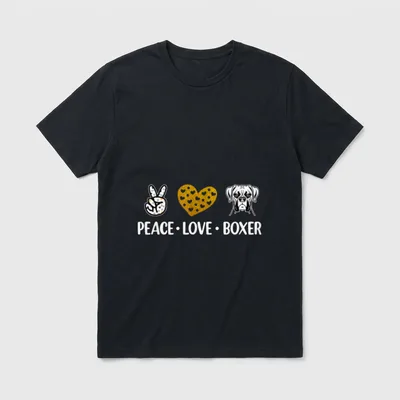 Boxer Hund Lustiger Spruch T-Shirt – Klassisches T-Shirt in Schwarz