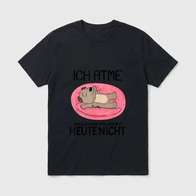 Lustiger Relax Faulenzer Spruch T-Shirt – Klassisches T-Shirt in Schwarz