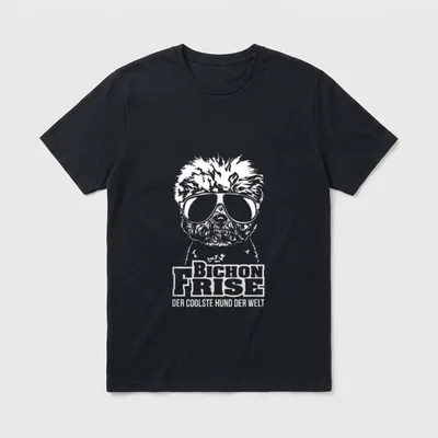 Bichon Frise cooler Hund T-Shirt – Klassisches T-Shirt in Schwarz