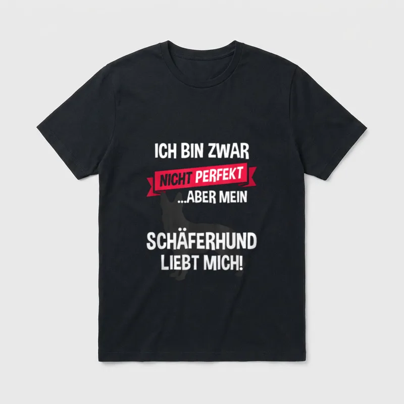 Schäferhund Schäfer Hund Hundehalter T-Shirt – Klassisches T-Shirt in Schwarz