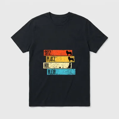 Collie apportiert nicht lustiger T-Shirt – Klassisches T-Shirt in Schwarz