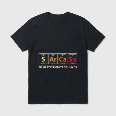 Sarcasm Primary Elements Of T-Shirt – Klassisches T-Shirt in Schwarz