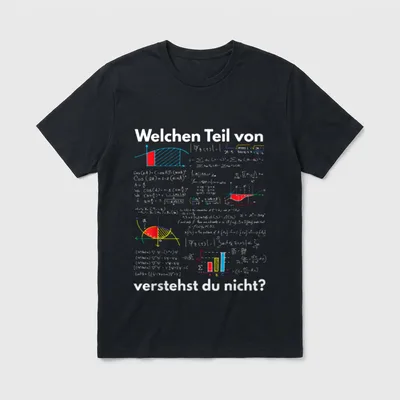 Mathematik Algebra Gymnasium Mathe T-Shirt – Klassisches T-Shirt in Schwarz