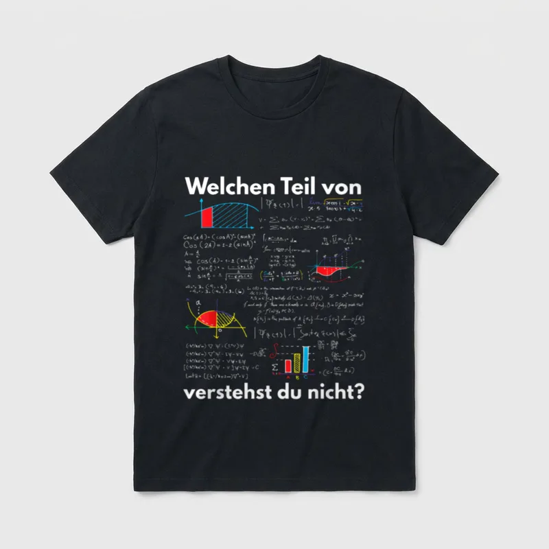 Mathematik Algebra Gymnasium Mathe T-Shirt – Klassisches T-Shirt in Schwarz