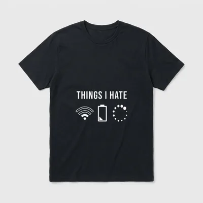 Lustiger Spruch WLAN Computer T-Shirt – Klassisches T-Shirt in Schwarz