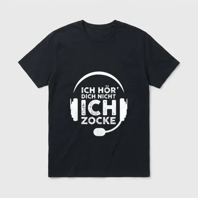 Ich höre Dich Nicht IT & Nerds T-Shirt – Klassisches T-Shirt in Schwarz