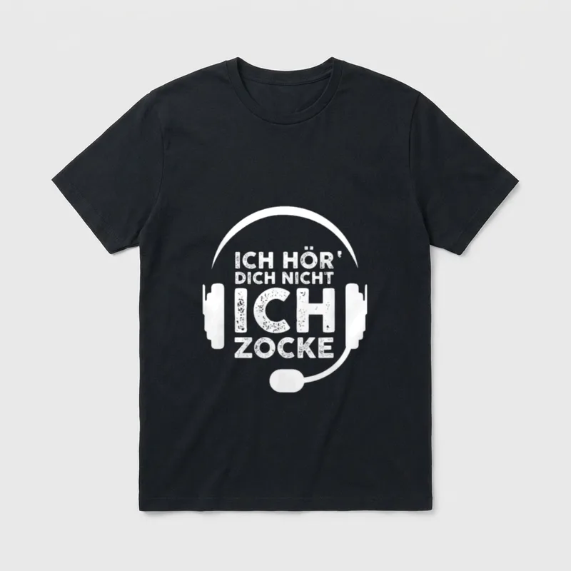 Ich höre Dich Nicht IT & Nerds T-Shirt – Klassisches T-Shirt in Schwarz