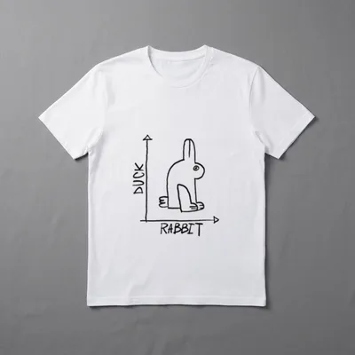 Nerd Duck Rabbit Mathematik T-Shirt – Klassisches T-Shirt in Schwarz
