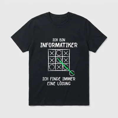 Ich Bin Informatiker Lösung T-Shirt – Klassisches T-Shirt in Schwarz