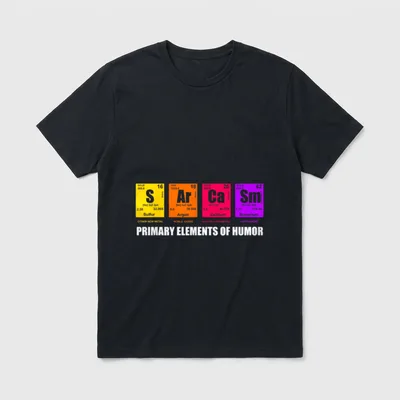 Wissenschaft Chemie Witz Sarkasmus T-Shirt – Klassisches T-Shirt in Schwarz