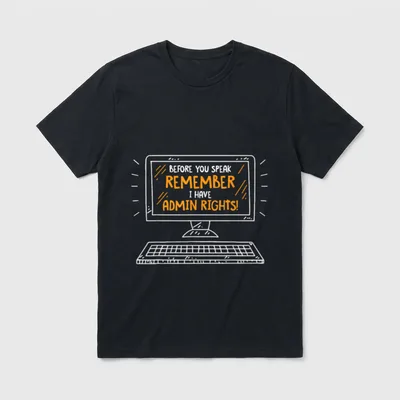 Bevor Du sprichst Ich T-Shirt – Klassisches T-Shirt in Schwarz
