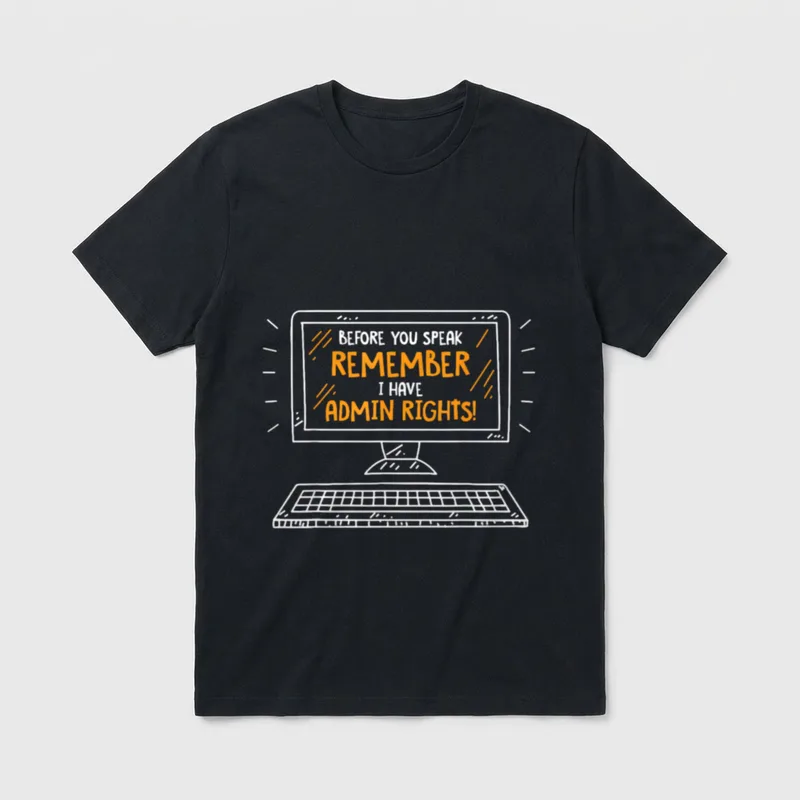 Bevor Du sprichst Ich T-Shirt – Klassisches T-Shirt in Schwarz